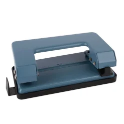 Perforatrice métallique bleue mate , jusqu’à 12 feuilles, idéale bureau et maison