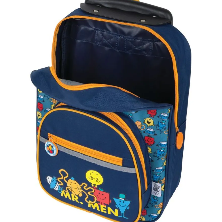 Petit Sac à dos à roulettes Monsieur Madame - 1 compartiment - mr men - Oberthur