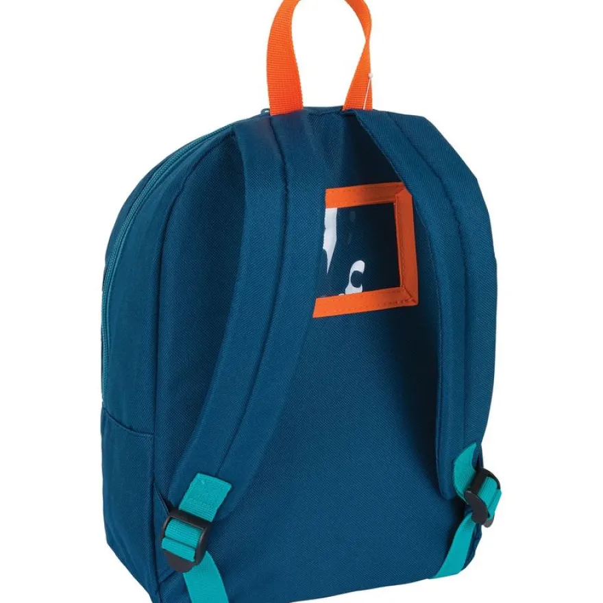 Petit Sac à dos Dino - 1 compartiment - marine et bleu - Oberthur