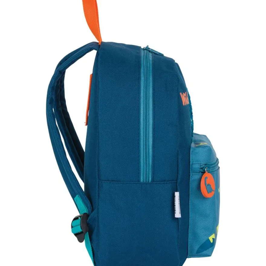Petit Sac à dos Dino - 1 compartiment - marine et bleu - Oberthur