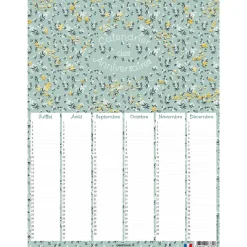 Petites Fleurs - calendrier anniversaires 32 × 42
