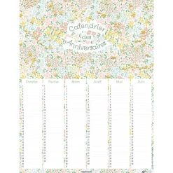 Petites Fleurs - calendrier anniversaires 32 × 42