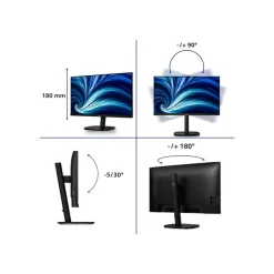 Philips 32B2U3601 - Écran LED 32" - 2560 x 1440 QHD - HDMI, DisplayPort, USB-C - haut-parleurs