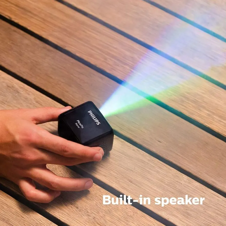 Philips PicoPix Nano - mini vidéo projecteur mobile - 100 lumens - Wifi Mode miroir sans fil
