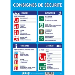 Pickup - Consignes de sécurité d'incendie obligatoires
