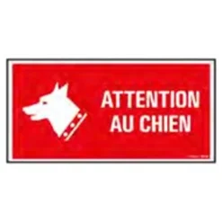 Pickup - Panneau de signalisation - 300 x 150 mm - Attention au chien