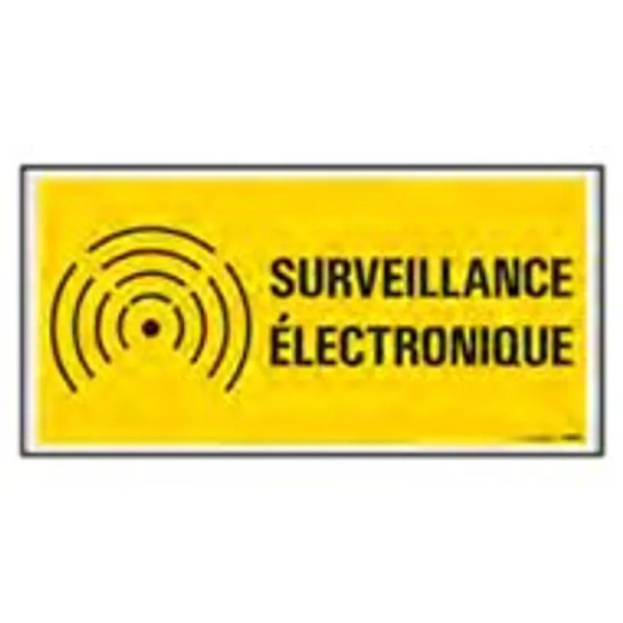 Pickup - Panneau de signalisation - 300 x 150 mm - Surveillance électronique