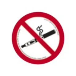 Pickup - Panneau de signalisation - 180 mm - Interdiction de vapoter et de fumer