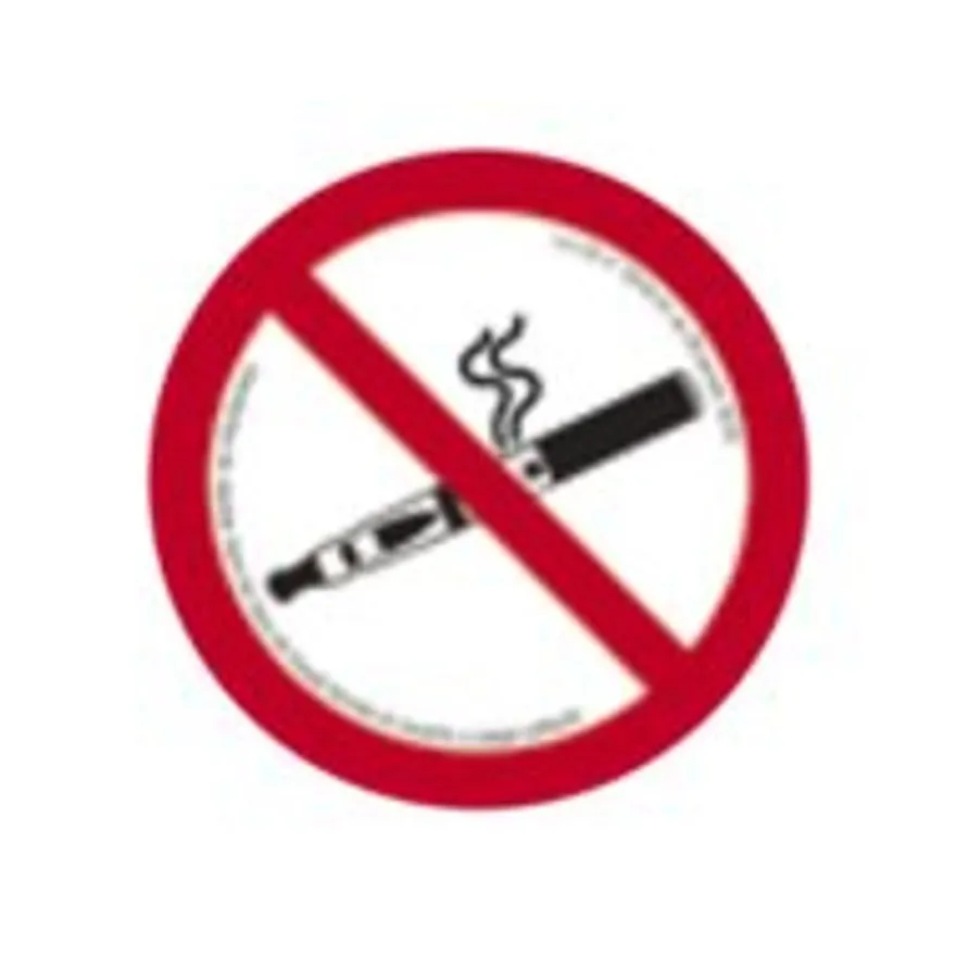 Pickup - Panneau de signalisation - 180 mm - Interdiction de vapoter et de fumer