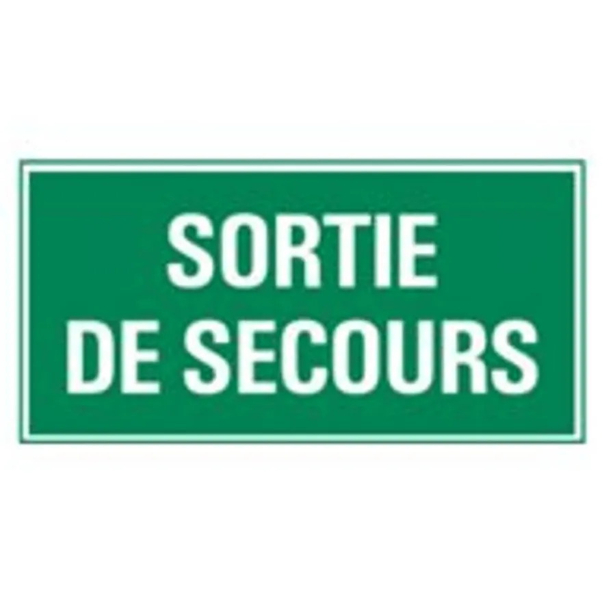 Pickup - Panneau de signalisation - 300 x 150 mm - Sortie de secours