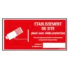 Pickup - Panneau de signalisation - 300 x 150 mm - Sous vidéo protection