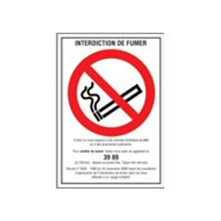 Pickup - Panneau Interdit de fumer - 230 x 330 mm