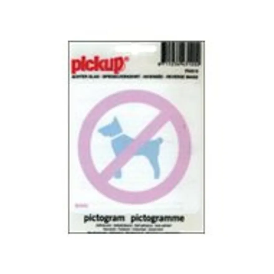 Pickup - Pictogramme - Animaux interdits - 100 x 100 mm