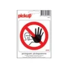 Pickup - Pictogramme - Passage interdit - 100 x 100 mm