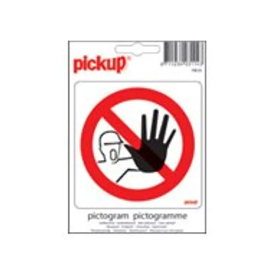Pickup - Pictogramme - Passage interdit - 100 x 100 mm