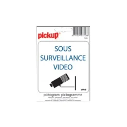 Pickup - Pictogramme - Sous vidéo surveillance - 100 x 100 mm