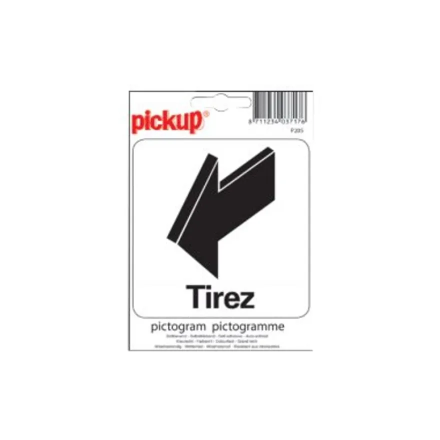 Pickup - Pictogramme - Tirez - 100 x 100 mm