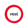Pickup - Pictogramme rond - Privé - 180 mm