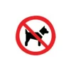 Pickup - Pictogramme rond - Interdit aux chiens - 200 mm
