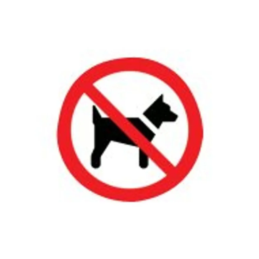 Pickup - Pictogramme rond - Interdit aux chiens - 200 mm