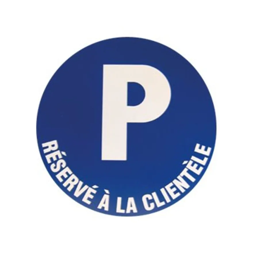 Pickup - Pictogramme rond - Parking réservé à la clientèle - 300 mm