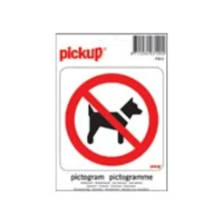 Pickup - Pictogramme rond - Interdit aux chiens - 100 mm