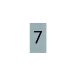 Pickup - Plaque de signalisation - 25 x 44 mm - autocollant - chiffre 7