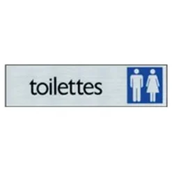 Pickup - Plaque de signalisation - 165 x 44 mm - WC hommes / femmes
