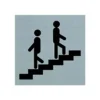 Pickup - Plaque de signalisation - 80 x 80 mm - autocollant - escaliers