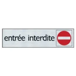 Pickup - Plaque de signalisation - 165 x 44 mm - entrée interdite