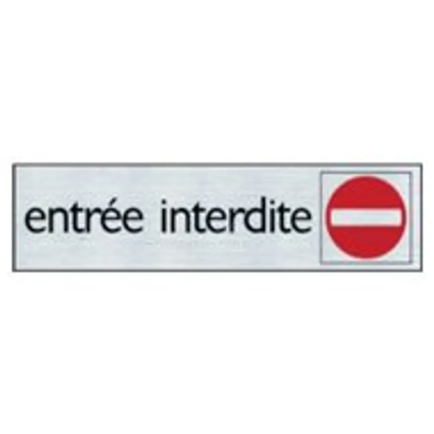 Pickup - Plaque de signalisation - 165 x 44 mm - entrée interdite
