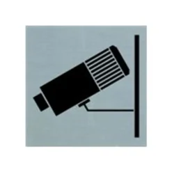 Pickup - Plaque de signalisation - 80 x 80 mm - autocollant - surveillance / camera in use
