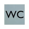 Pickup - Plaque de signalisation - 80 x 80 mm - autocollant - WC