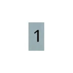Pickup - Plaque de signalisation - 25 x 44 mm - autocollant - chiffre 1