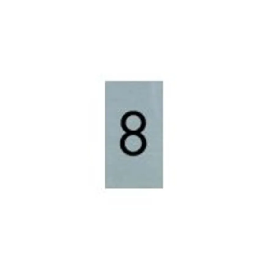 Pickup - Plaque de signalisation - 25 x 44 mm - autocollant - chiffre 8