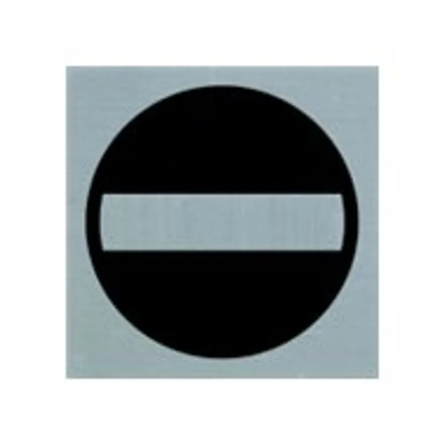 Pickup - Plaque de signalisation - 80 x 80 mm - autocollant - entrée interdite