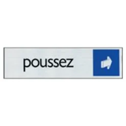 Pickup - Plaque de signalisation - 165 x 44 mm - poussez (horizontal)