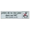 Pickup - Plaque de signalisation - 165 x 44 mm - prière de ne rien jeter