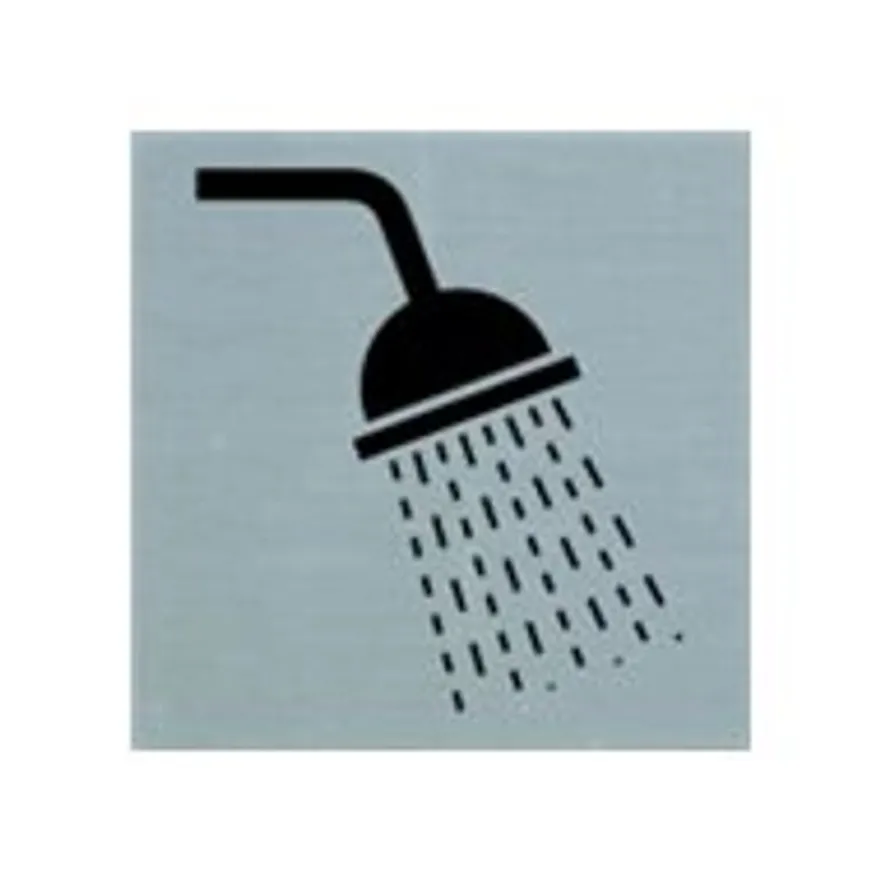 Pickup - Plaque de signalisation - 80 x 80 mm - autocollant - douche
