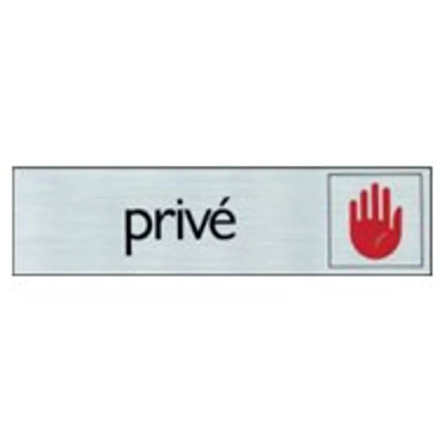 Pickup - Plaque de signalisation - 165 x 44 mm - privé