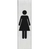 Pickup - Plaque de signalisation - 165 x 44 mm - dames (vertical)