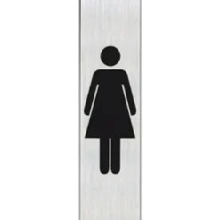 Pickup - Plaque de signalisation - 165 x 44 mm - dames (vertical)