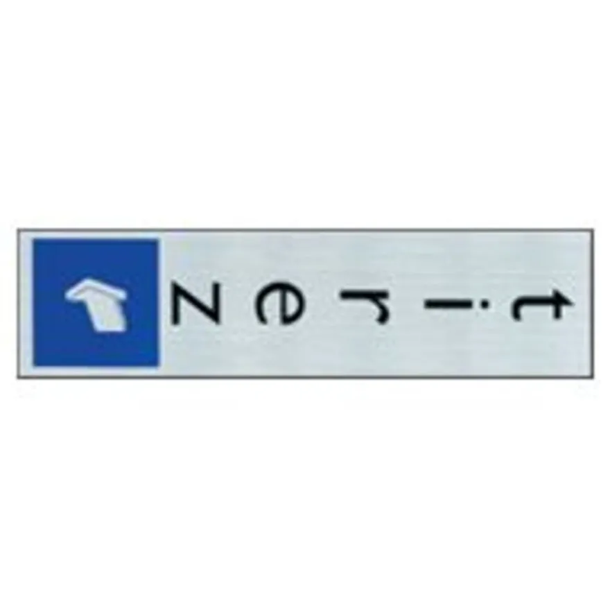 Pickup - Plaque de signalisation - 165 x 44 mm - tirez (vertical)