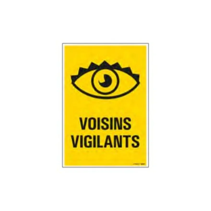 Pickup - Plaque de signalisation - 230 x 330 mm - voisins vigilants
