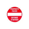 Pickup - Plaque de signalisation ronde - 300 mm (diamètre) - entrée interdite
