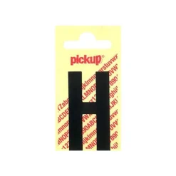Pickup - Étiquette autocollante - 90 mm - Lettre H - noir mat