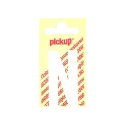 Pickup - Étiquette autocollante - 150 mm - Lettre N - blanc mat