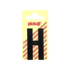 Pickup - Étiquette autocollante - 150 mm - Lettre H - noir mat