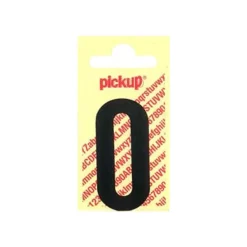 Pickup - Étiquette autocollante - 90 mm - Chiffre 0 - noir mat