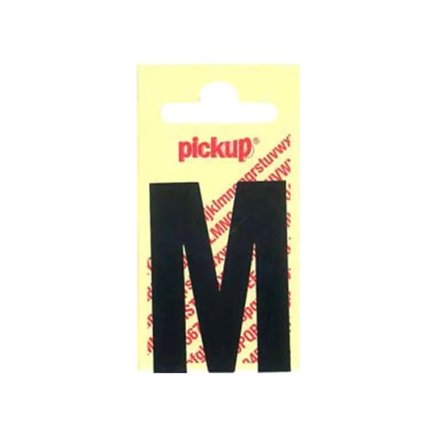 Pickup - Étiquette autocollante - 150 mm - Lettre M - noir mat
